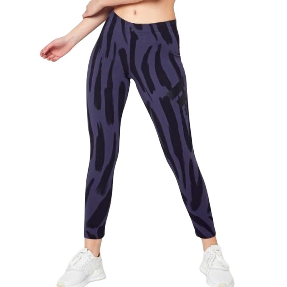 Adidas Animal Print Loungewear Soft Cotton-Blend Leggings Size Small